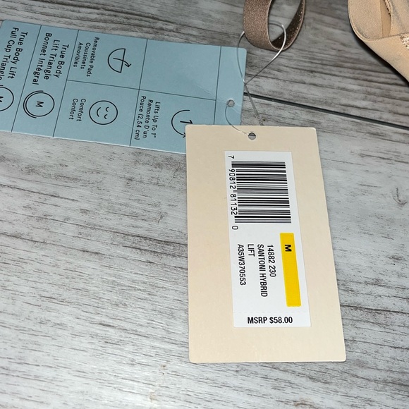 True and Co. Santoni Hybrid Lift Bra Size Small, Medium NWT - Picture 3 of 5